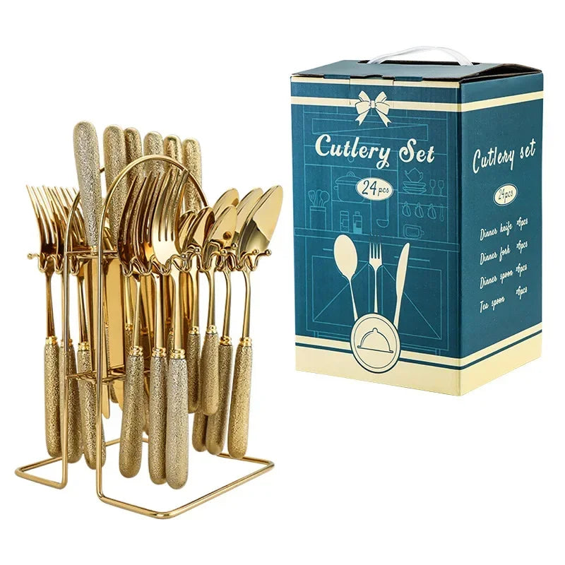 Stylish Luxury Stainless Steel Cutlery Set for Every Meal