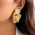 BlossomMetal Earrings – Elegant Metal Petals