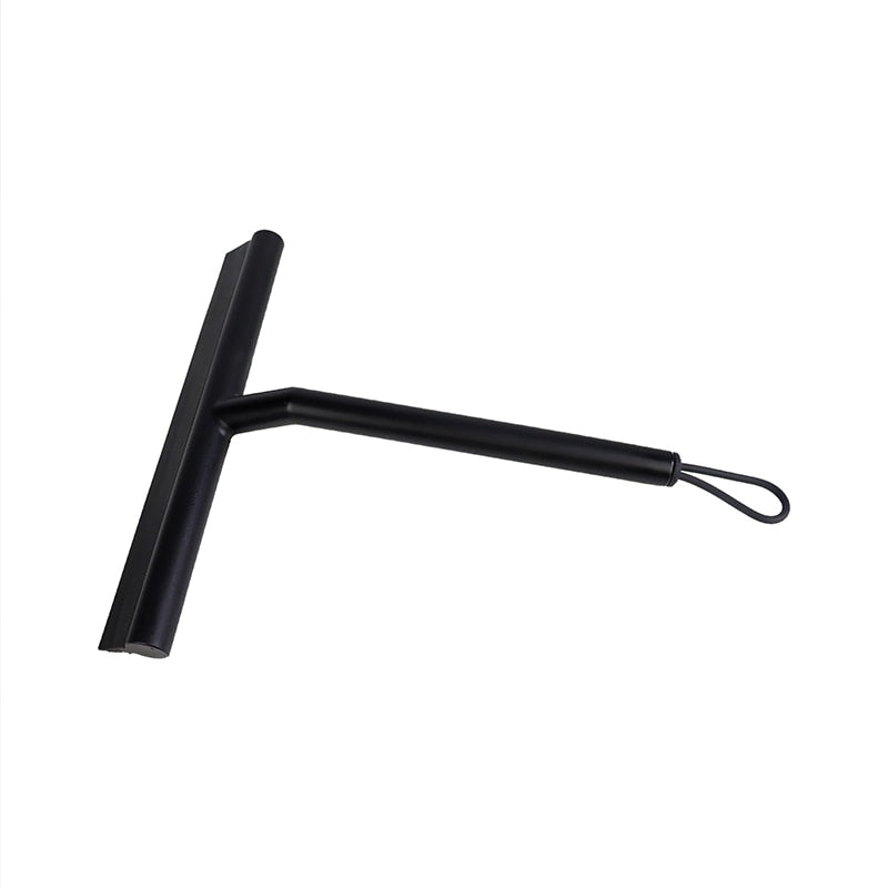 ShowerEase Glass Wiper - Stylish Black Shower Aid