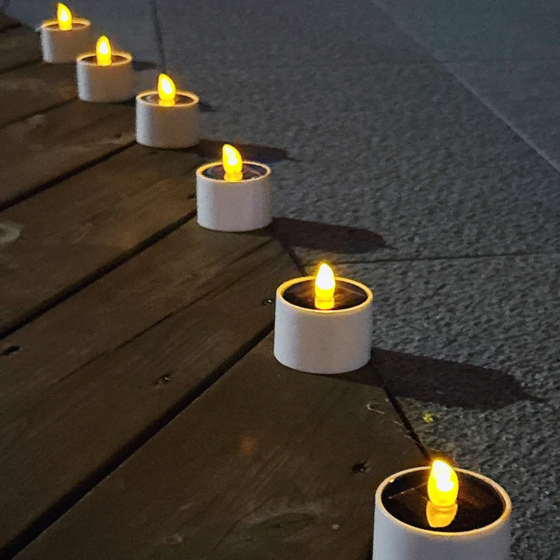 AmbianceFlicker Candles - Solar Powered Flameless Outdoor Lighting