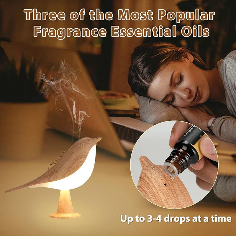 Playful Bird Night Light - Touch Control & Adjustable Light Colors