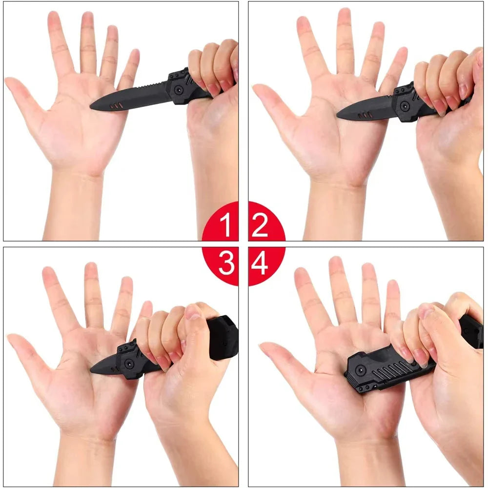 Halloween Retractable Knife Props,Funny Disappearing Knife for Kids,Plastic Fake Knife ,Halloween Prank Toys Decoration