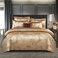 Chic Satin Jacquard Duvet Cover for Luxury Bedroom