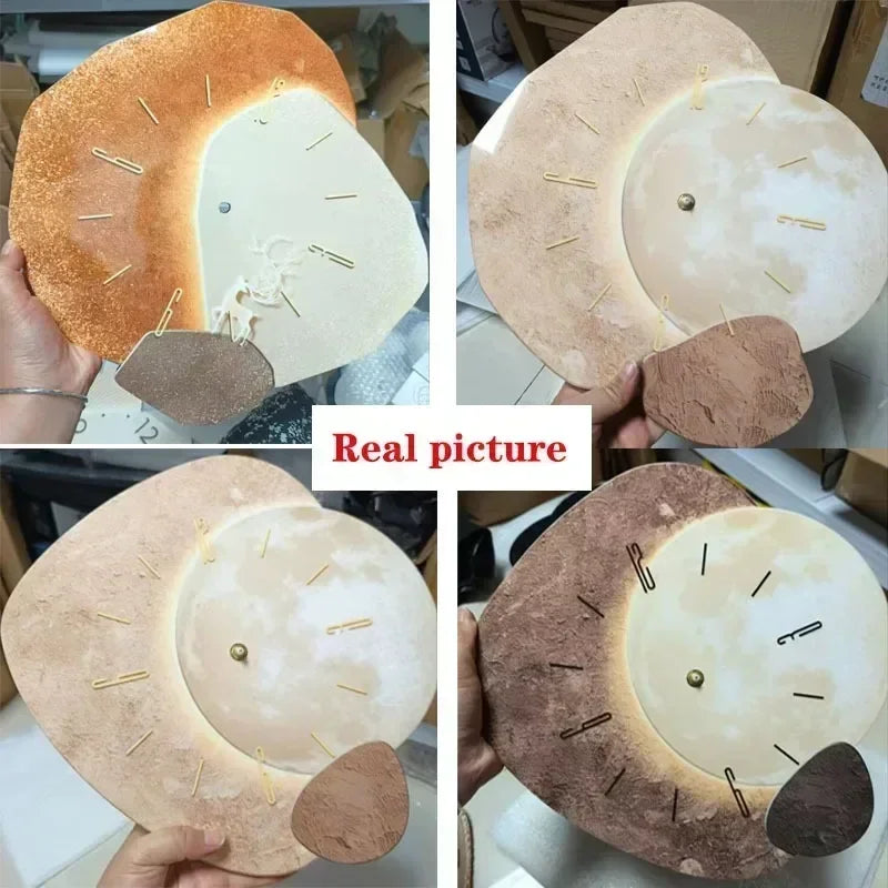 CreamWind Clock – Stylish Modern Wall Clock with LED