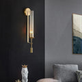 NordicGlow - Luxury Gold Wall Lamp with Glass