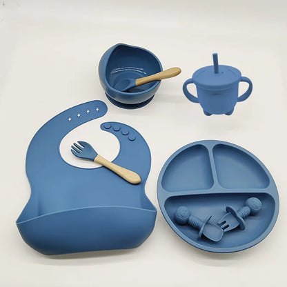 TinyBites – Stylish Silicone Baby Feeding Set