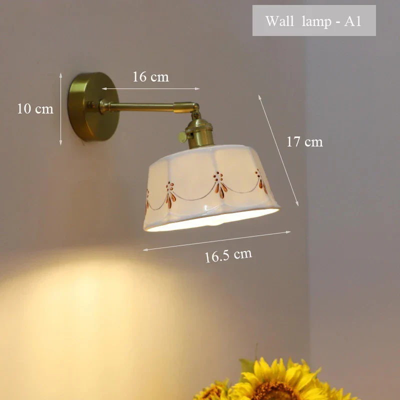 ZenGlow Light - Retro Japanese Wall Lamp with Switch