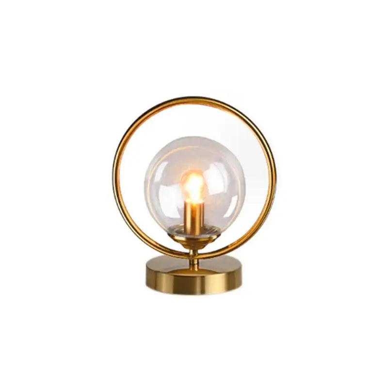BallGlow - Luxurious Glass Lamp with Brass Accents for Modern Interiors