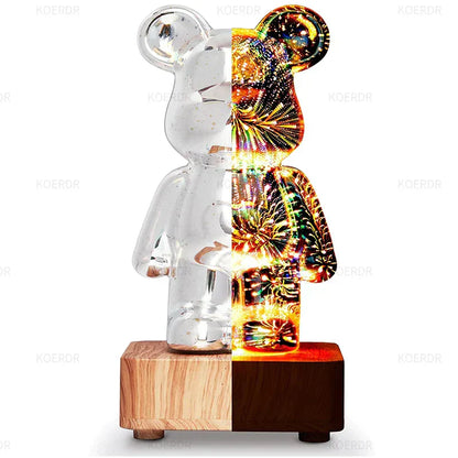 StarBear - Enchanting 3D Fireworks Effect Lamp