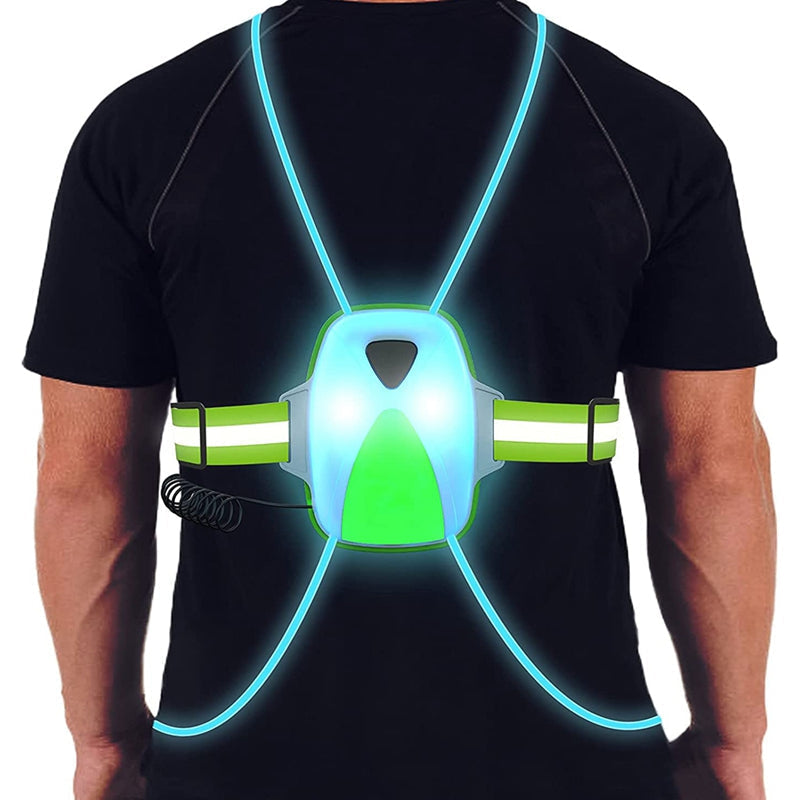 ReflectGlow - Illuminated Running Safety Vest for Outdoors