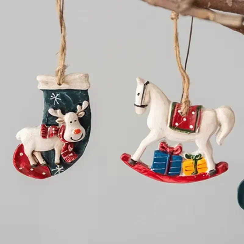FrostyAntlers Socks - Festive Moose Christmas Decoration