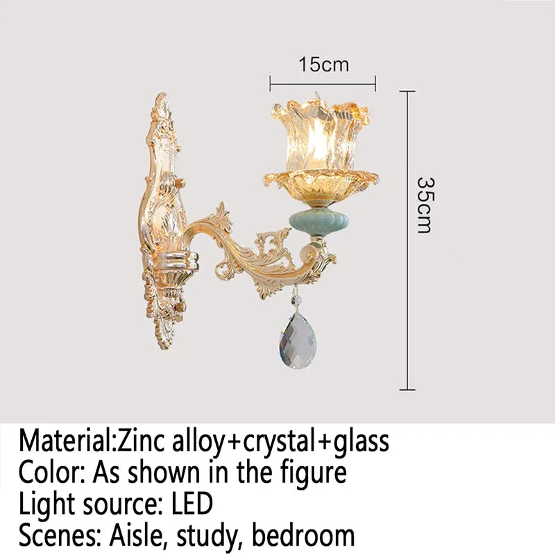 CrystalLuxe - Luxurious Crystal Wall Lamp for Modern Interiors