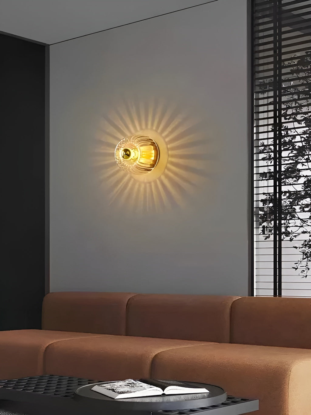 ScandiElegance Wall Lamp – Modern Glass Lighting with Bauhaus Charm