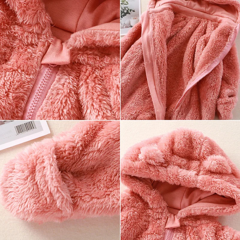 CozyCuddle – Soft Hooded Baby Romper