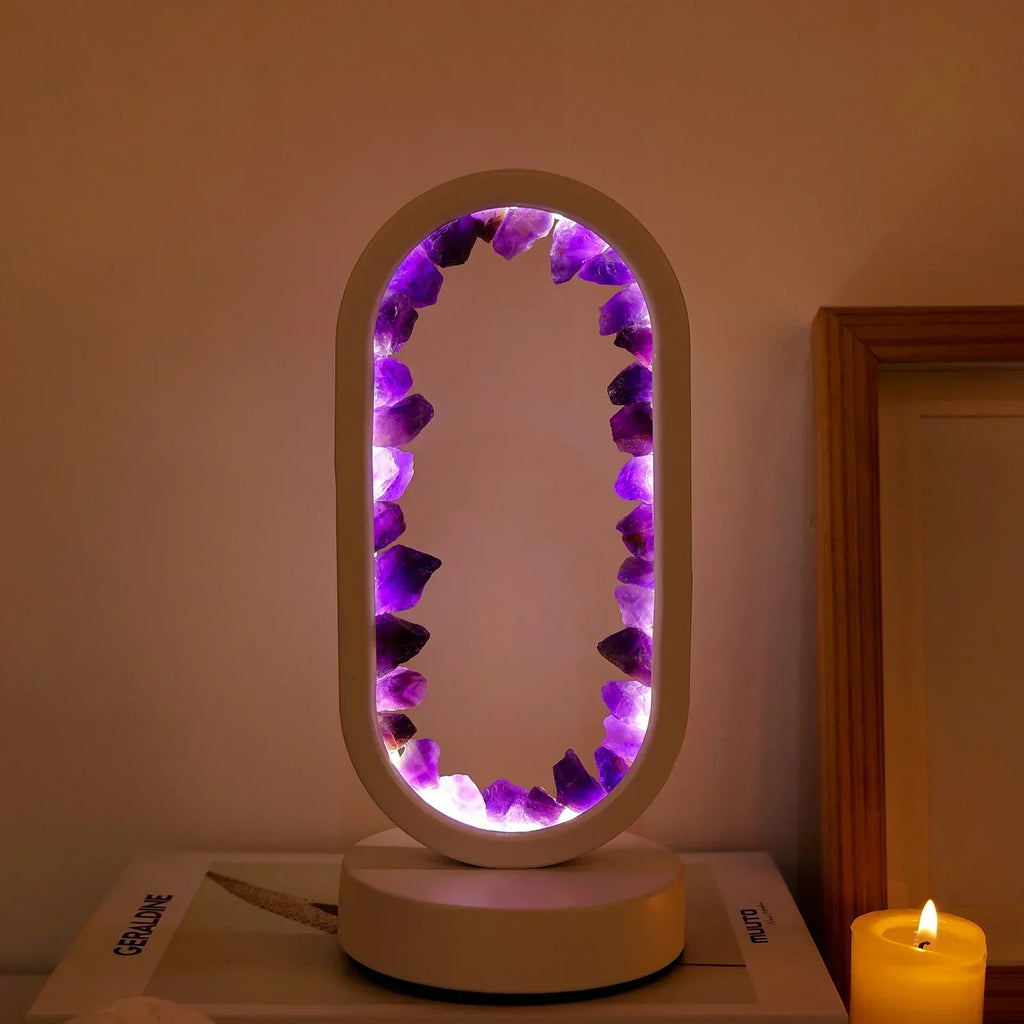Amethystique – Elegant Natural Crystal Lighting