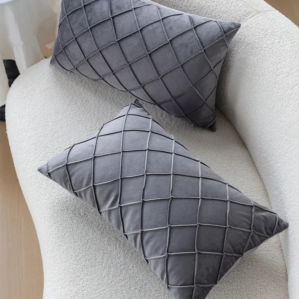 SerenityLounge Cushion Cover - Refined Scandinavian Cushion Cover in Luxurious Velour