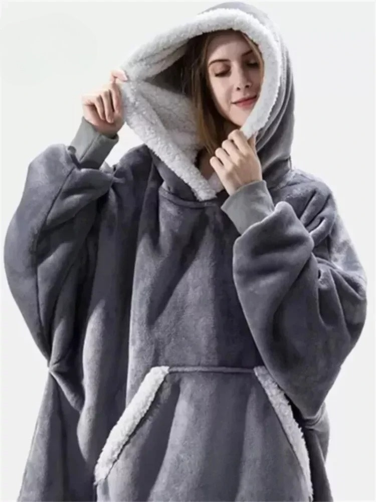 CozyWrap - Luxury Oversized Fleece Hoodie for Ultimate Comfort