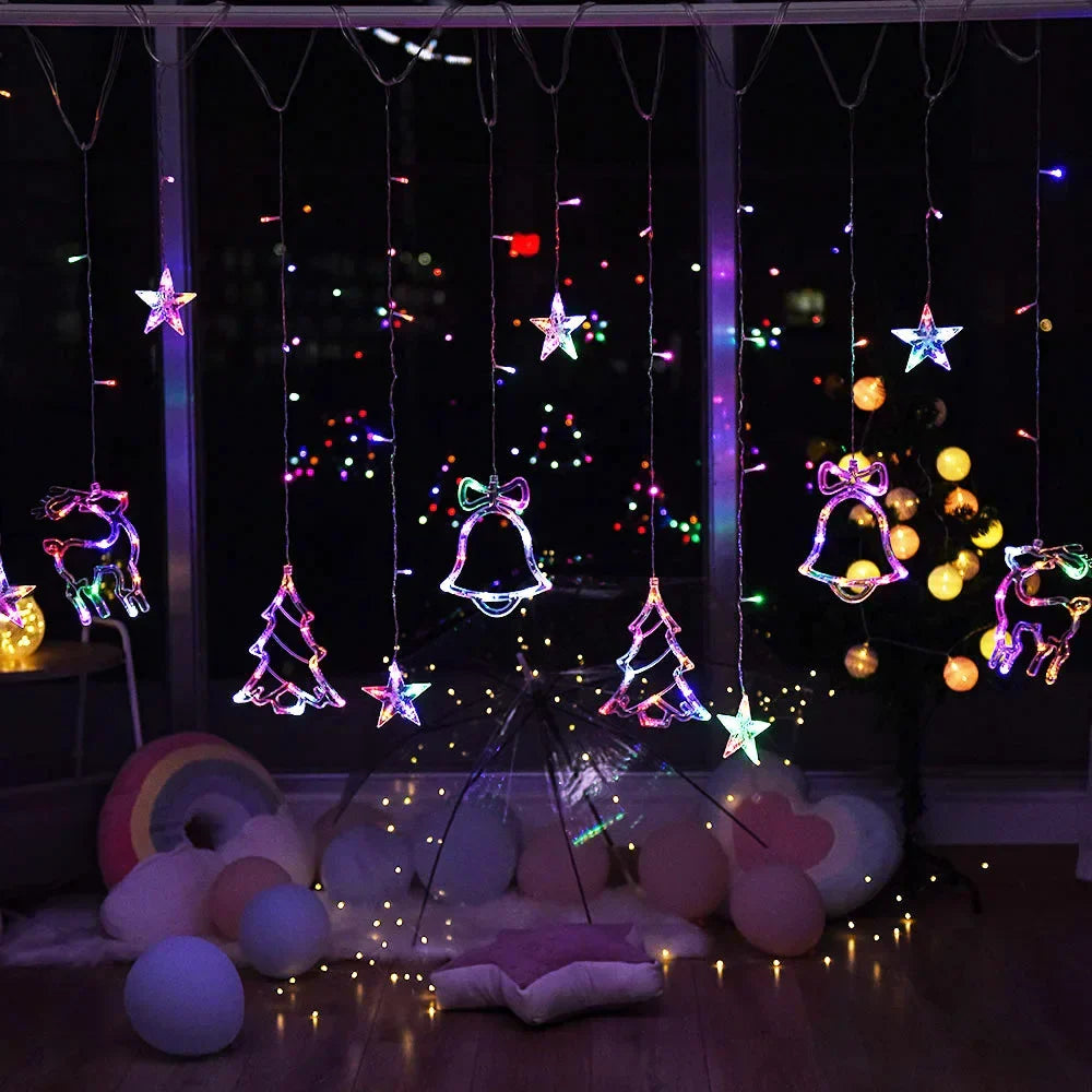 LumieresFestives String - Enchanting Stars and Moons Garland