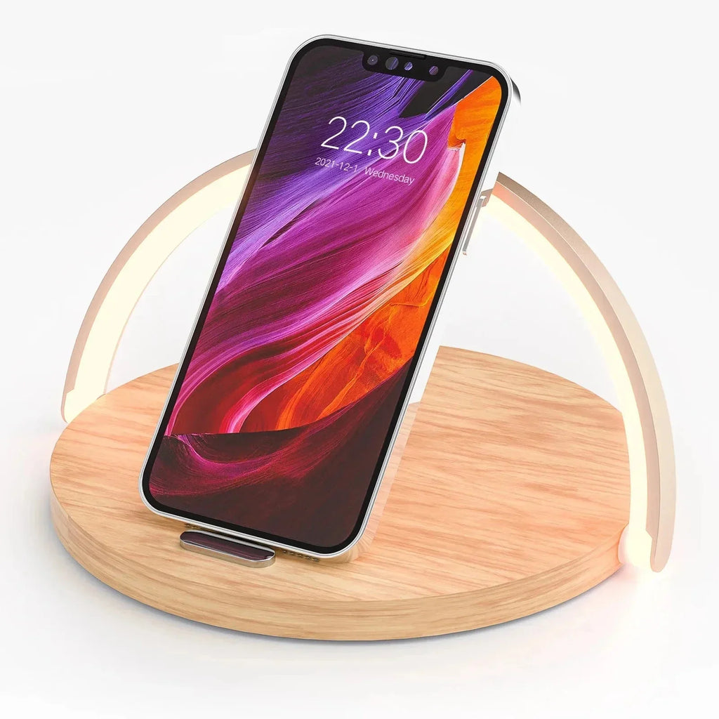 PowerGlow - Wireless 15W Charger with Desk Lamp