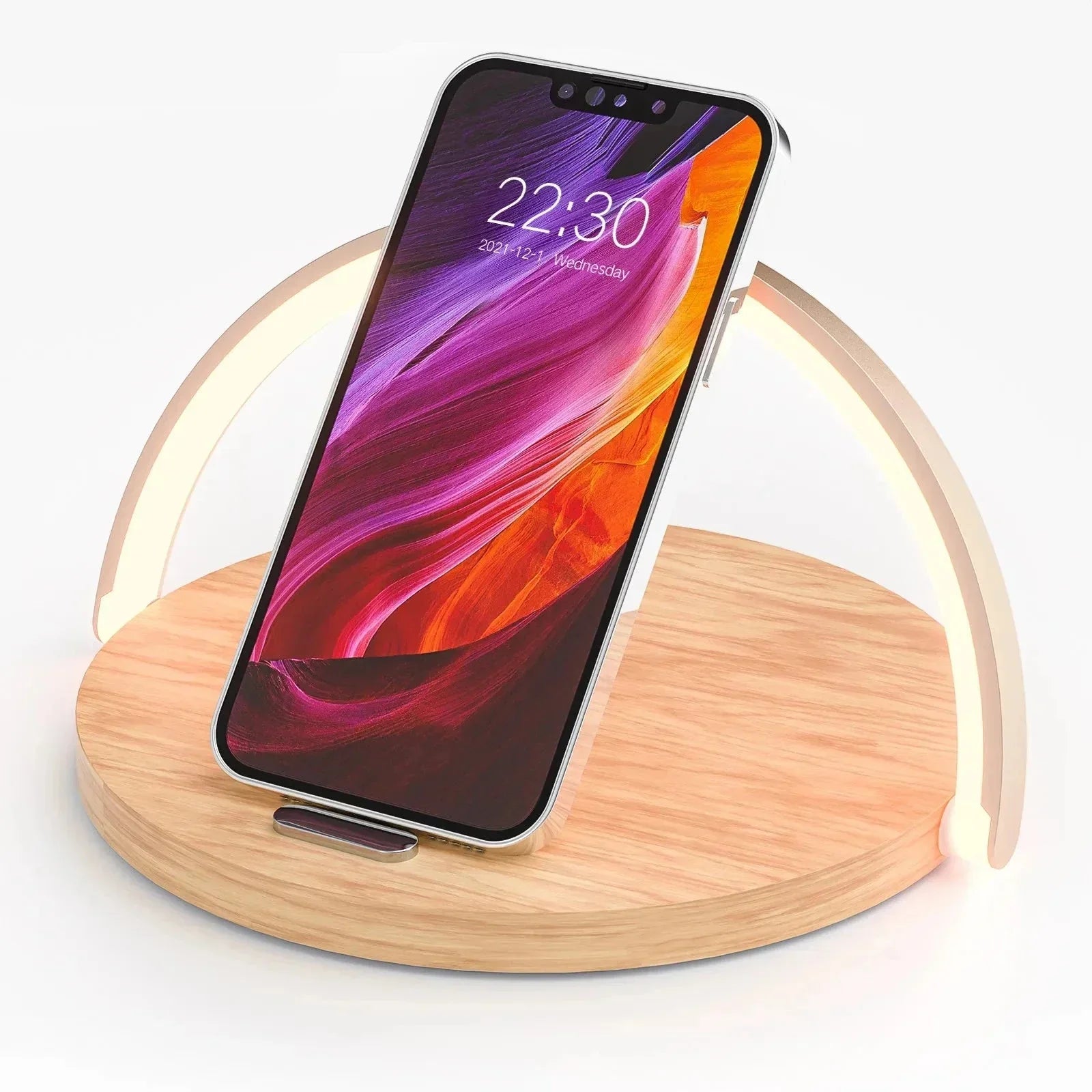 PowerGlow - Wireless 15W Charger with Desk Lamp