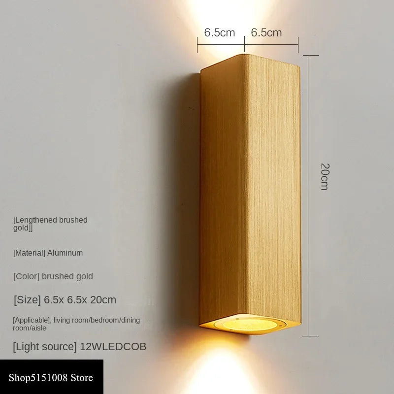 GlowLuxe - Stylish LED Wall Lamp for Bedroom