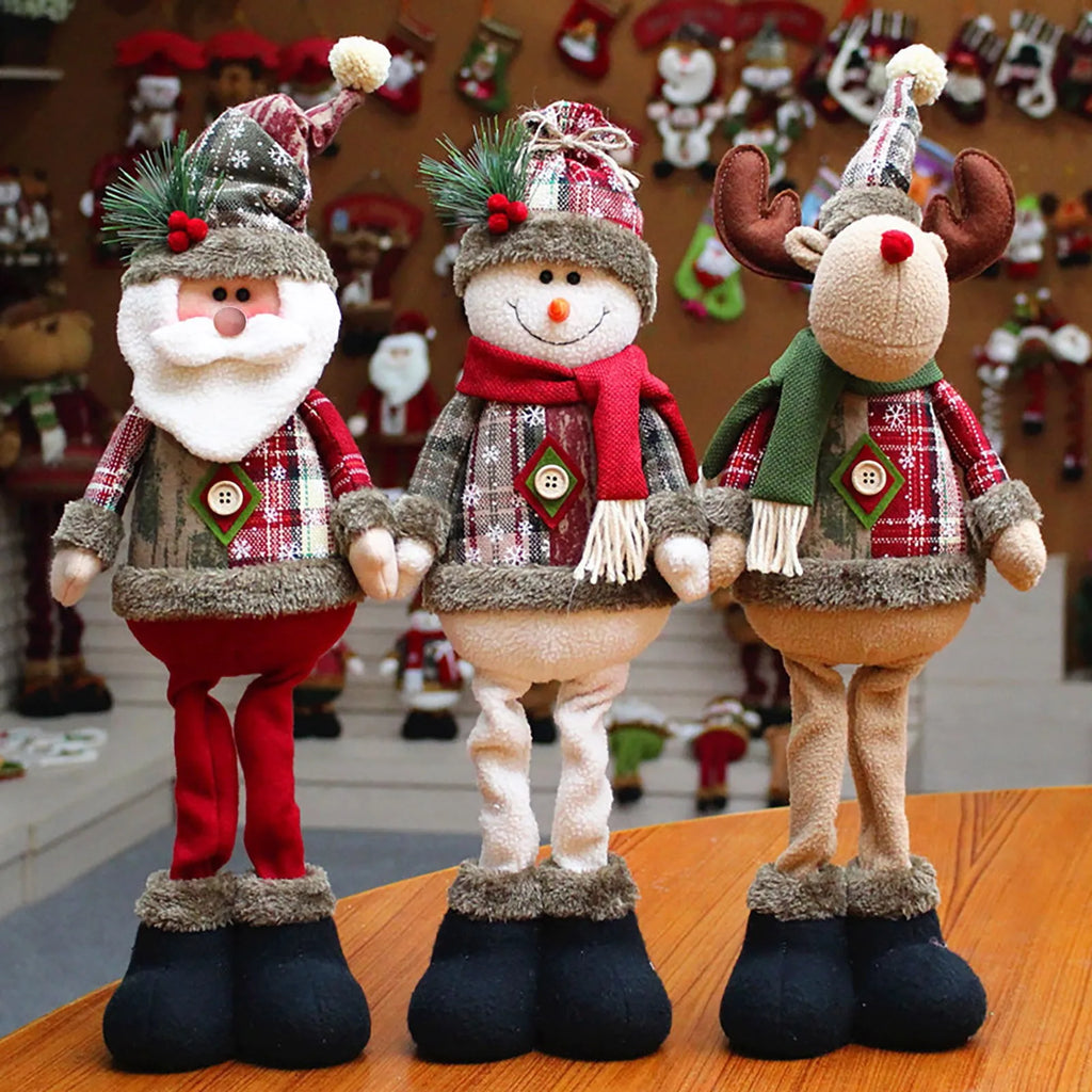 FeteLegere Plush Christmas Figures - Cute Christmas Figures for Kids