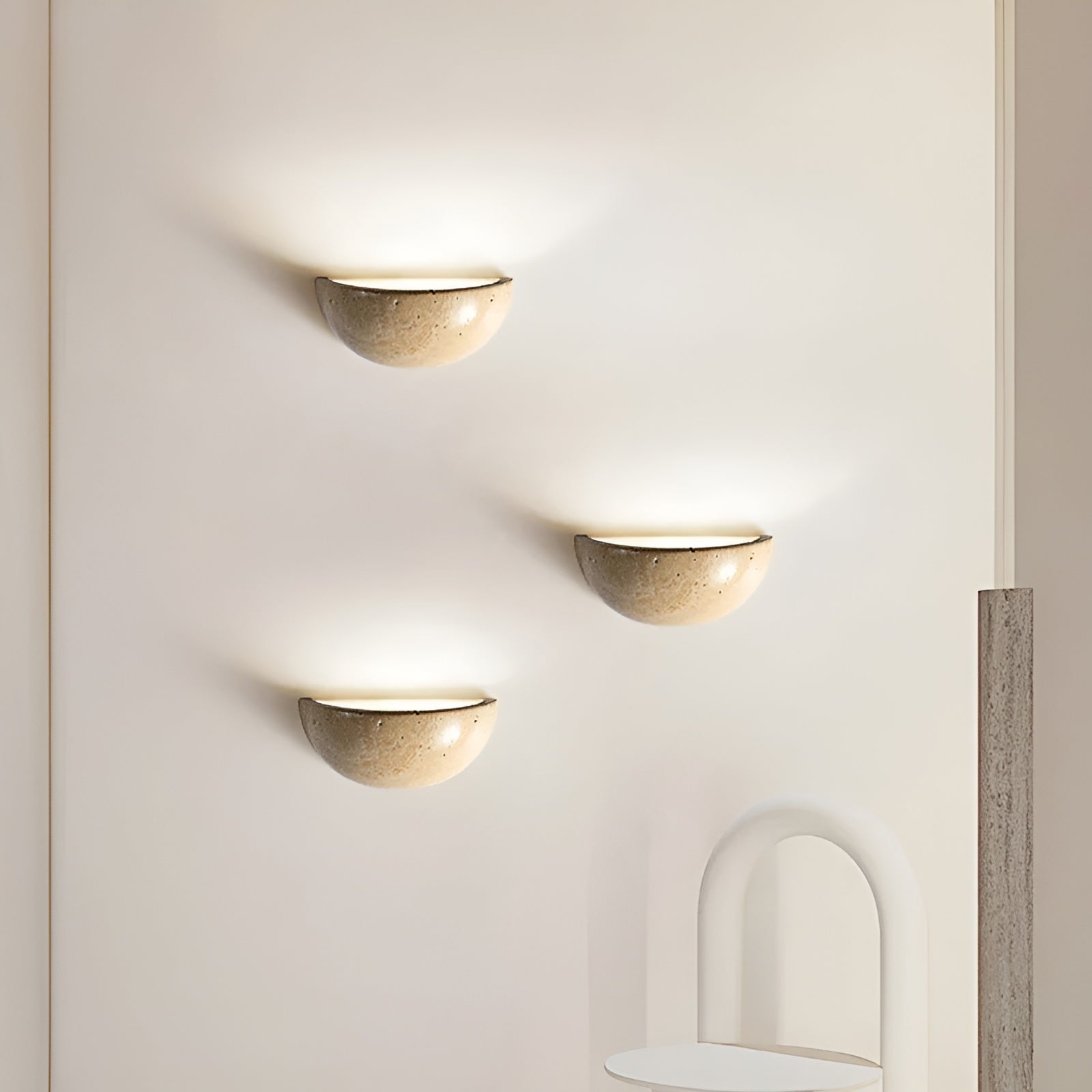 Elegant Wabi-Sabi LED Wall Light – Korzito Wall Lamp