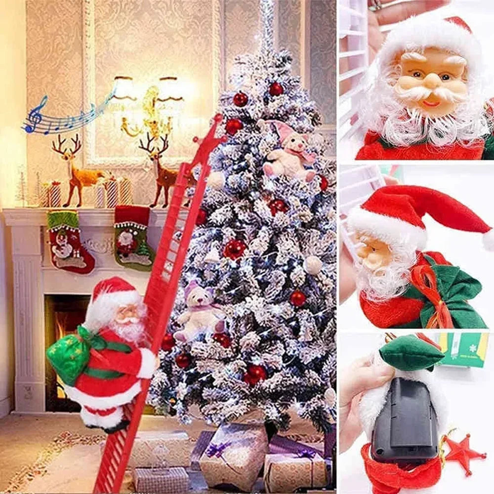 Climbing Santa - Magical Musical Climbing Santa Decoration