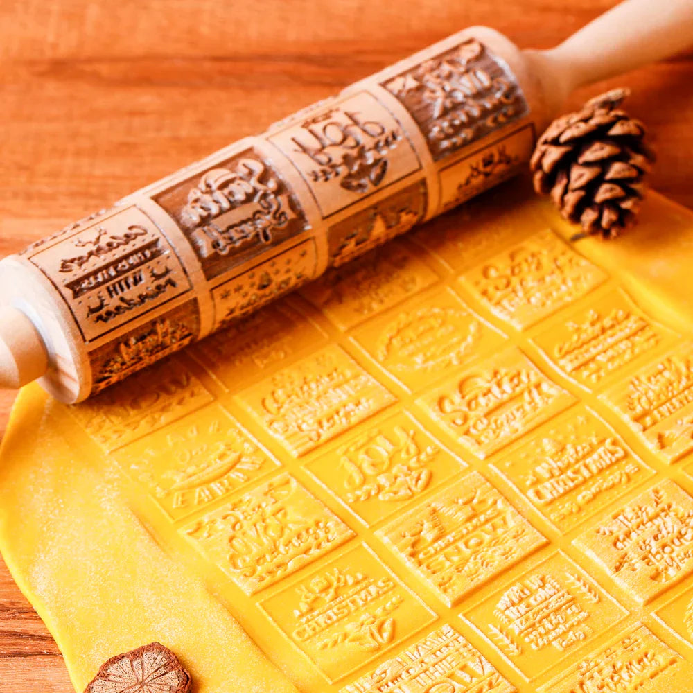 RoulNoel - Festive Rolling Pin for Christmas Baking