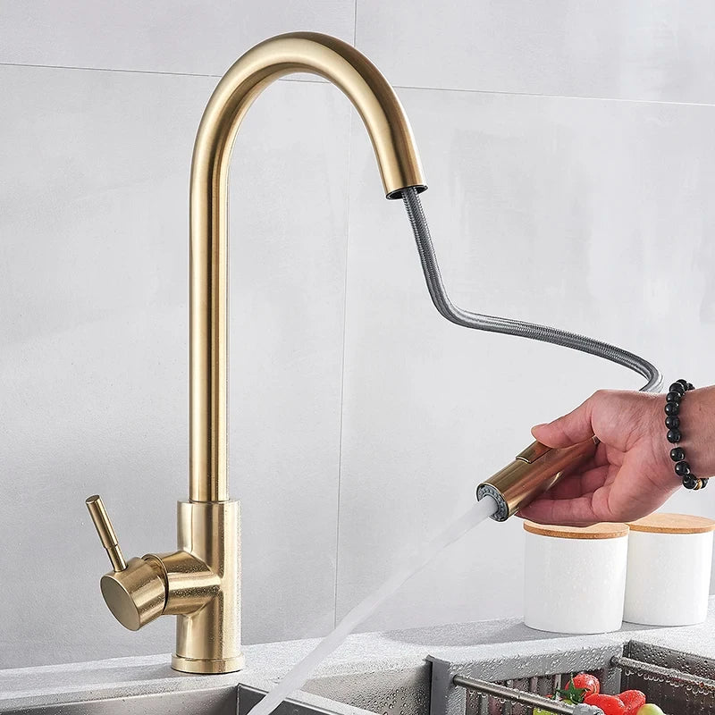 FlexiPull Faucet Tap - Modern Kitchen Mixer Tap with 360° Movement