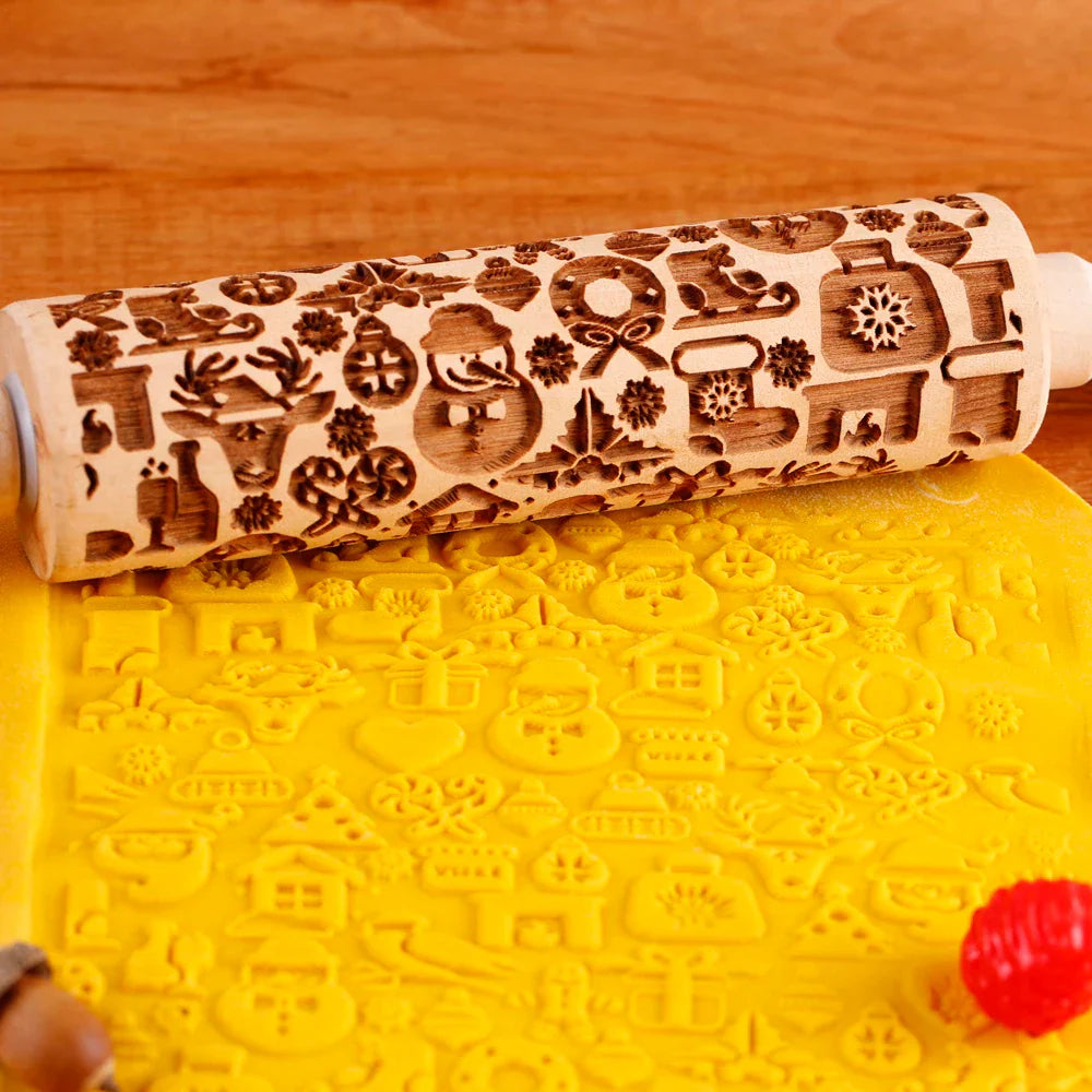 RoulNoel - Festive Rolling Pin for Christmas Baking