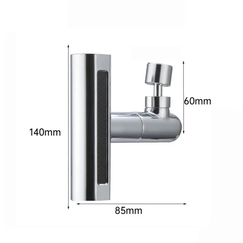 RainFlow Kitchen Faucet - Chrome Basin Mixer with 4 Water Settings