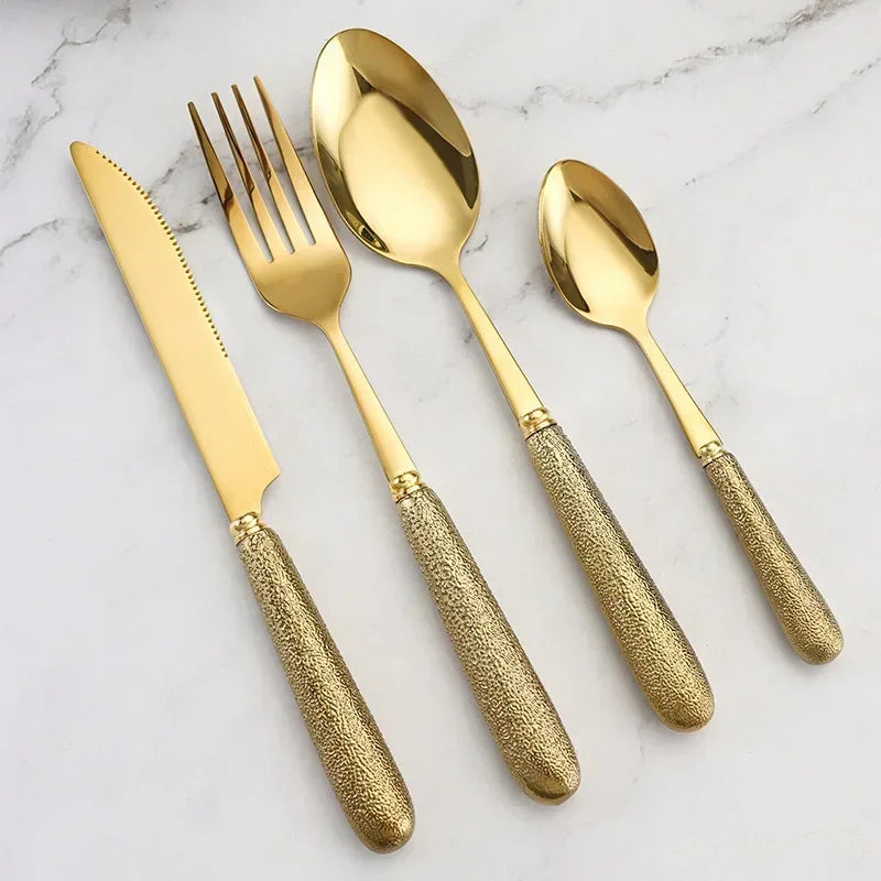 Stylish Luxury Stainless Steel Cutlery Set for Every Meal