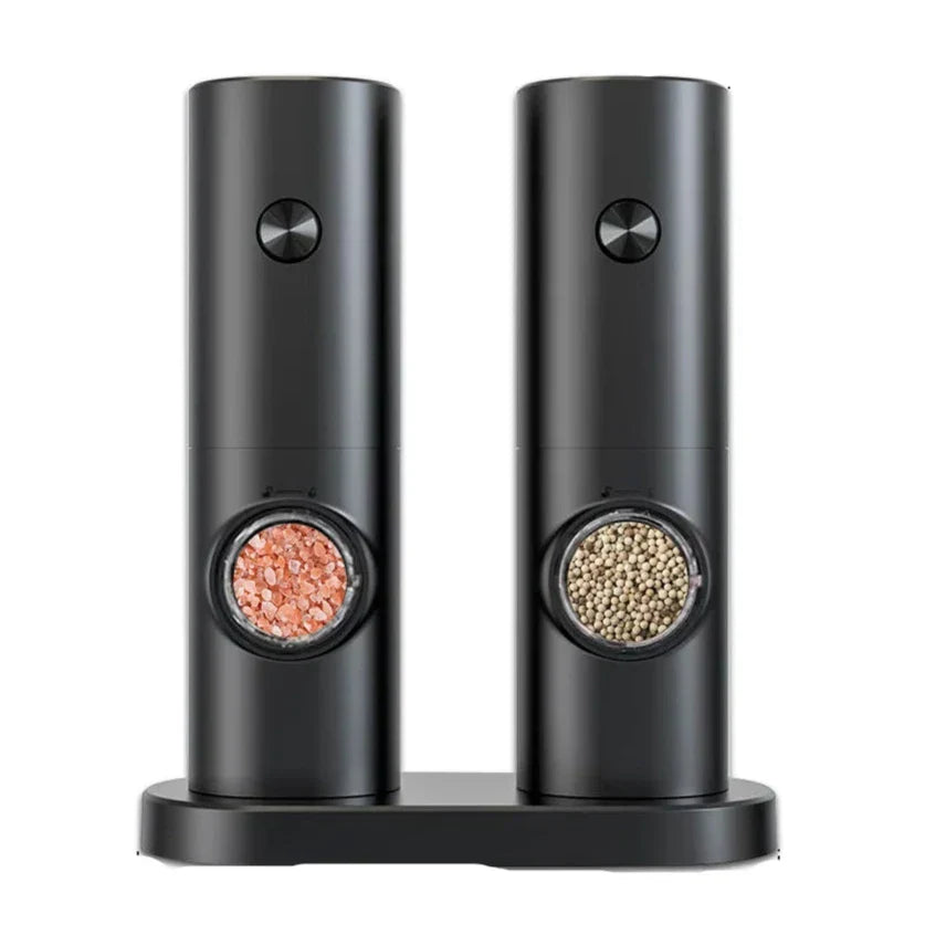 GrindPro - Modern Electric Salt and Pepper Grinder with LED