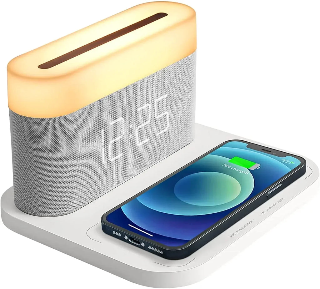SmartCharge - Multifunctional Charging Station with Alarm and Night Light