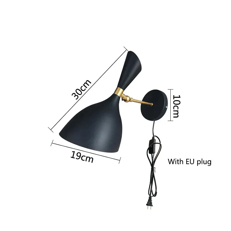 Luminous Haven – Industrial LED Bedroom Lamp