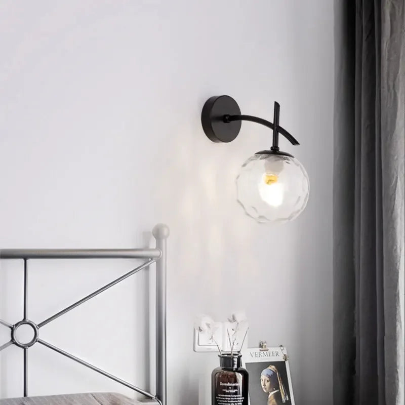 LumiSconce - Black Gold Glass Wall Lamp