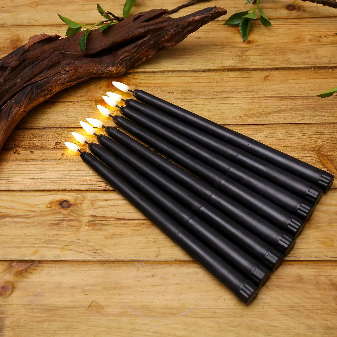 Nightfall LED Candles - Mystic Black LED Candles for Halloween