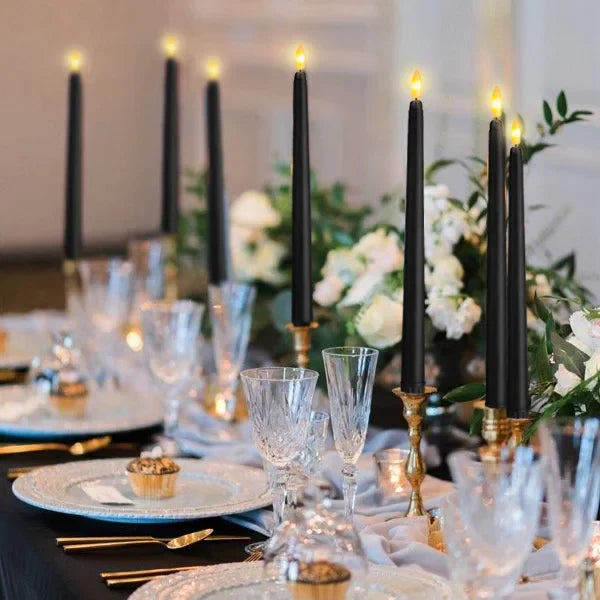 Shadowglow – Elegant Black LED Candles for a Magical Atmosphere