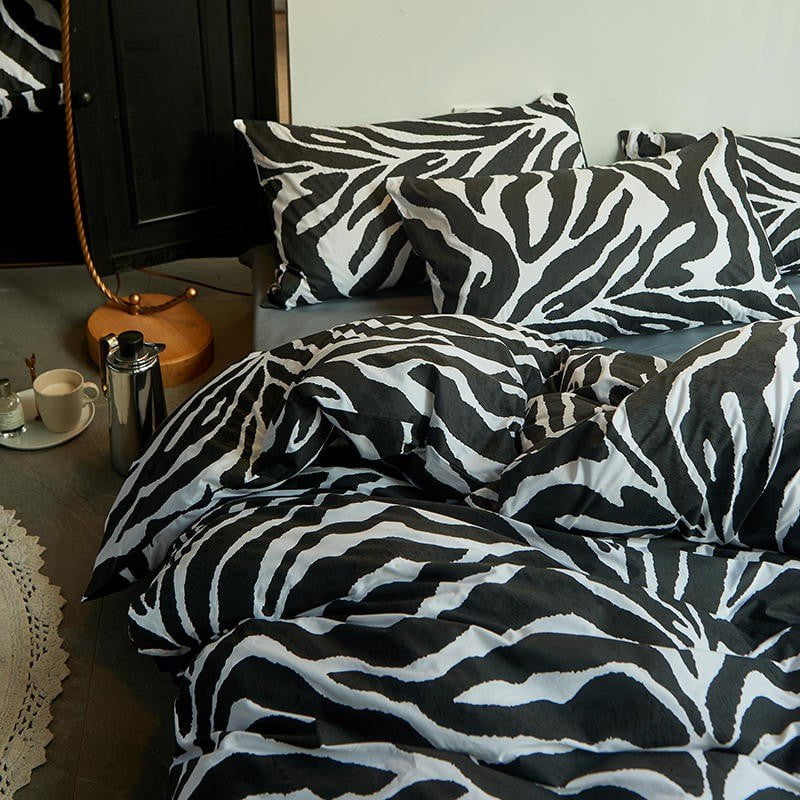 ZebraZen - Luxury Egyptian Cotton Duvet Cover