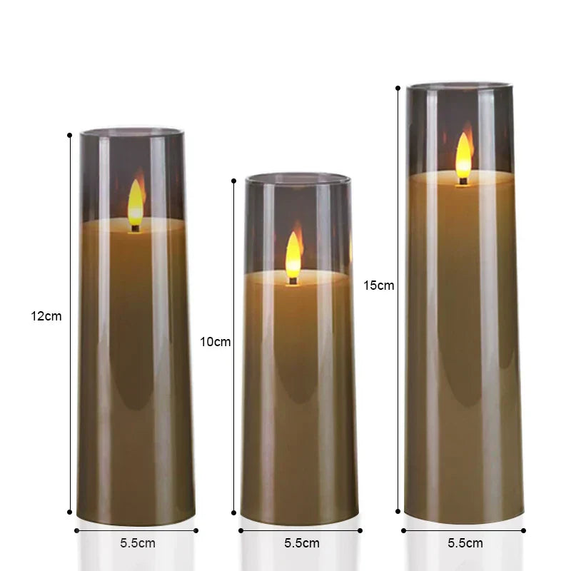 Rechargeable CandleGlow – Elegant LED Candle Set with Remote Control