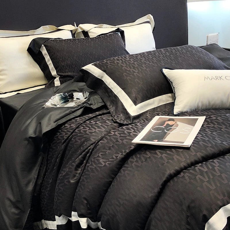 Obscur Rhythm – Luxury Egyptian Cotton Duvet Cover Set
