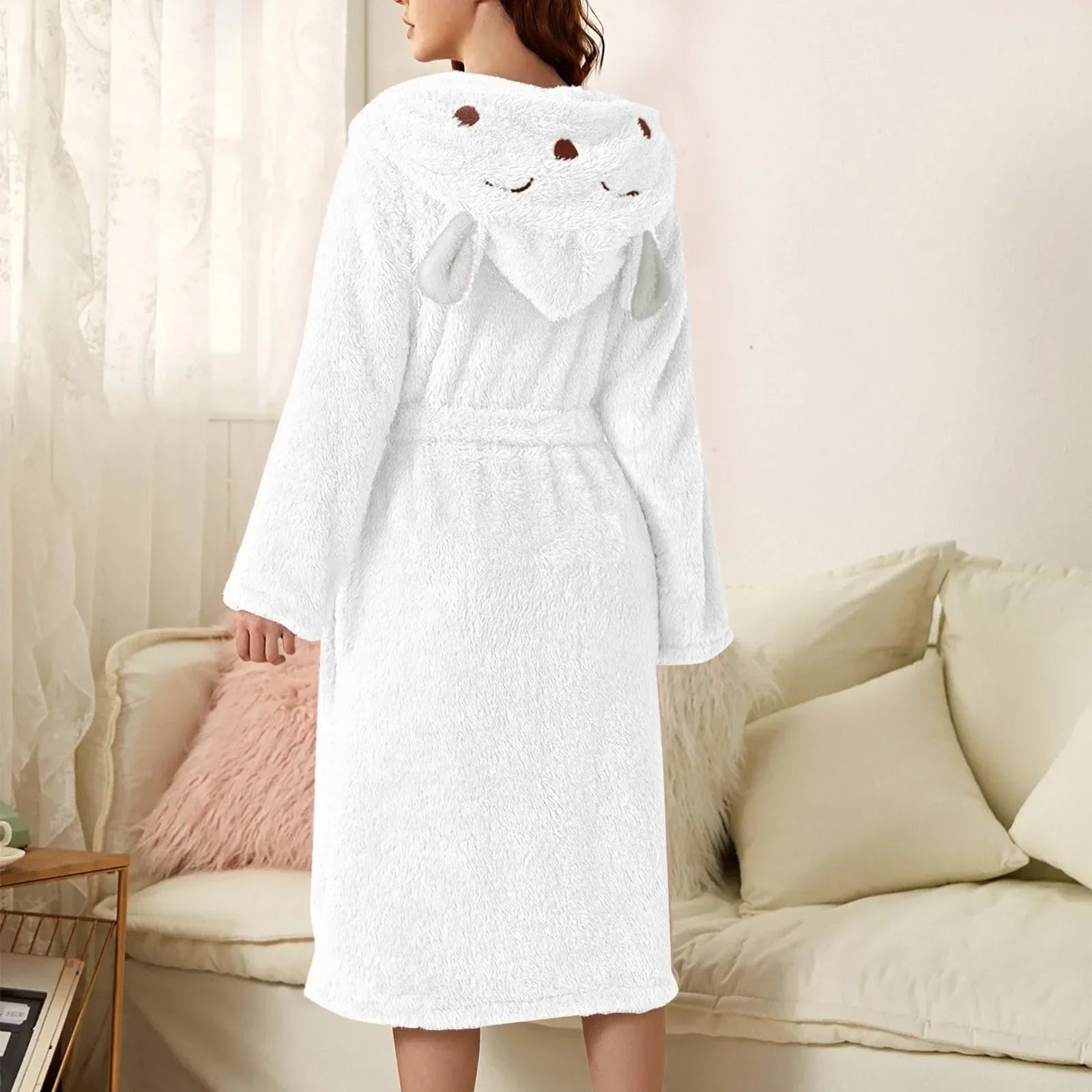 BunnyHug Bathrobe - Luxury Flannel Bathrobe with Bunny Ears
