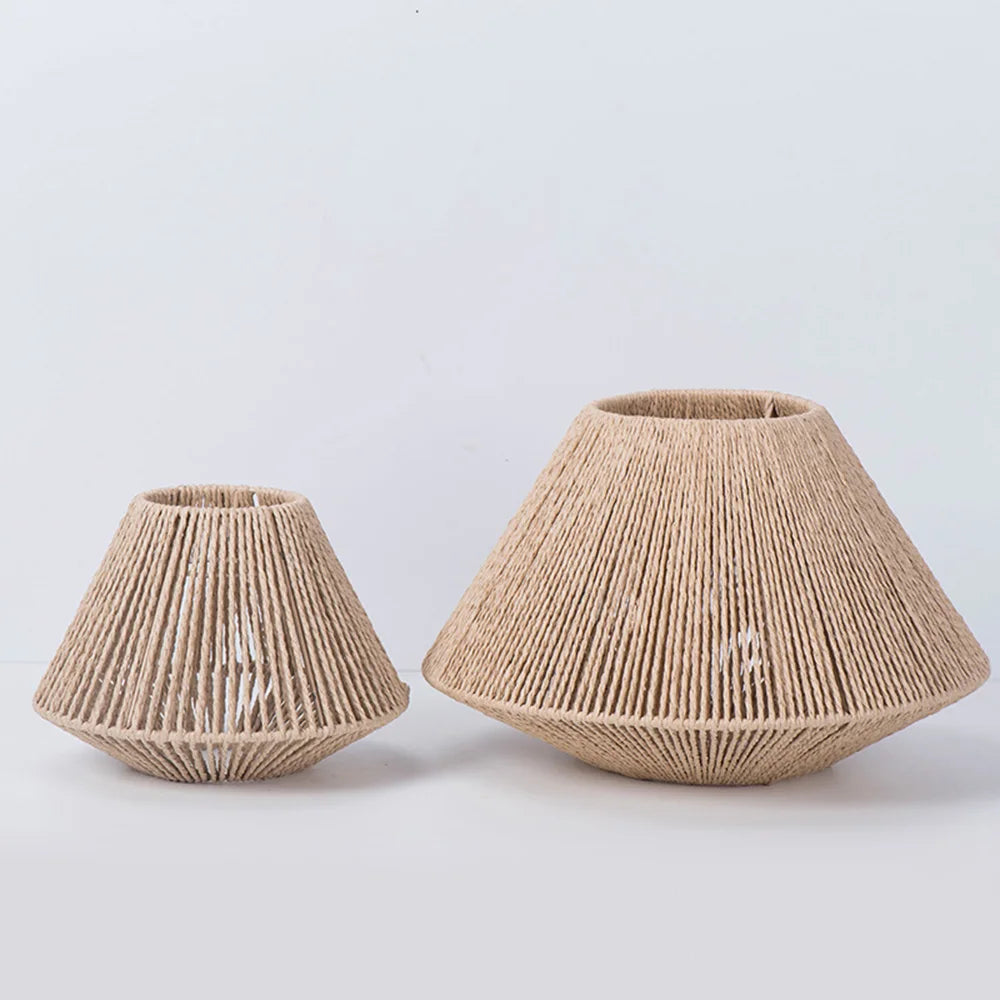 Rattan Pendant Light - Elegant Rattan Pendant Light with Geometric Design for Atmospheric Lighting