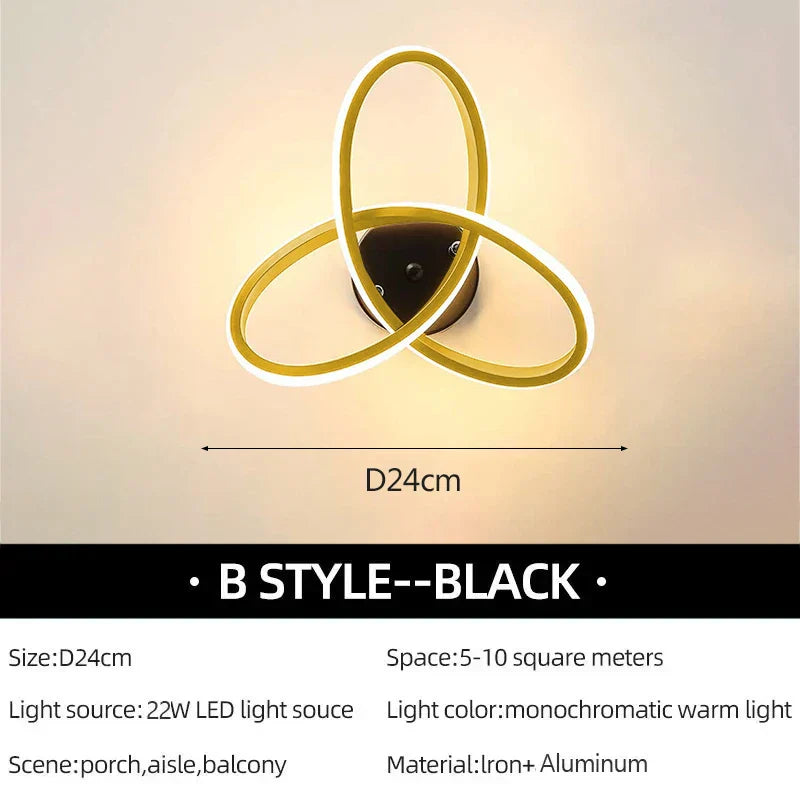 LuxeLED – Elegant LED Ceiling Lamp for Living Room