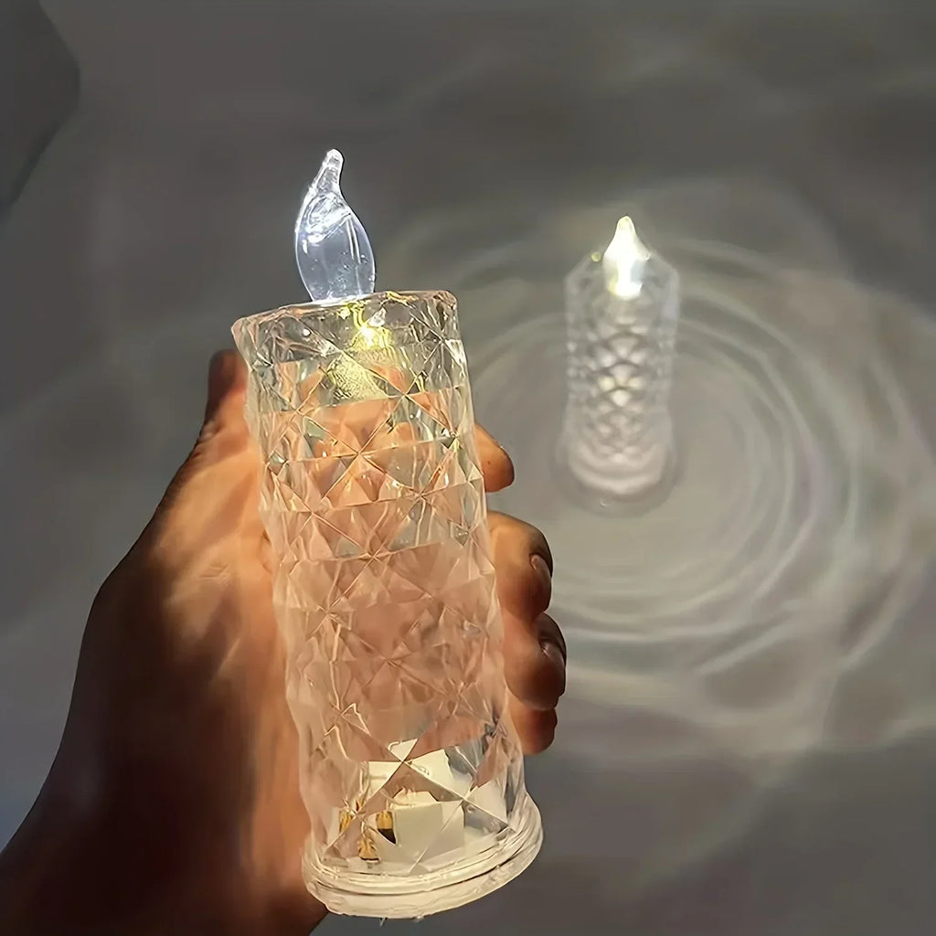 EnchantingGlow Candle Table Lamp - Flameless LED Mood Lights