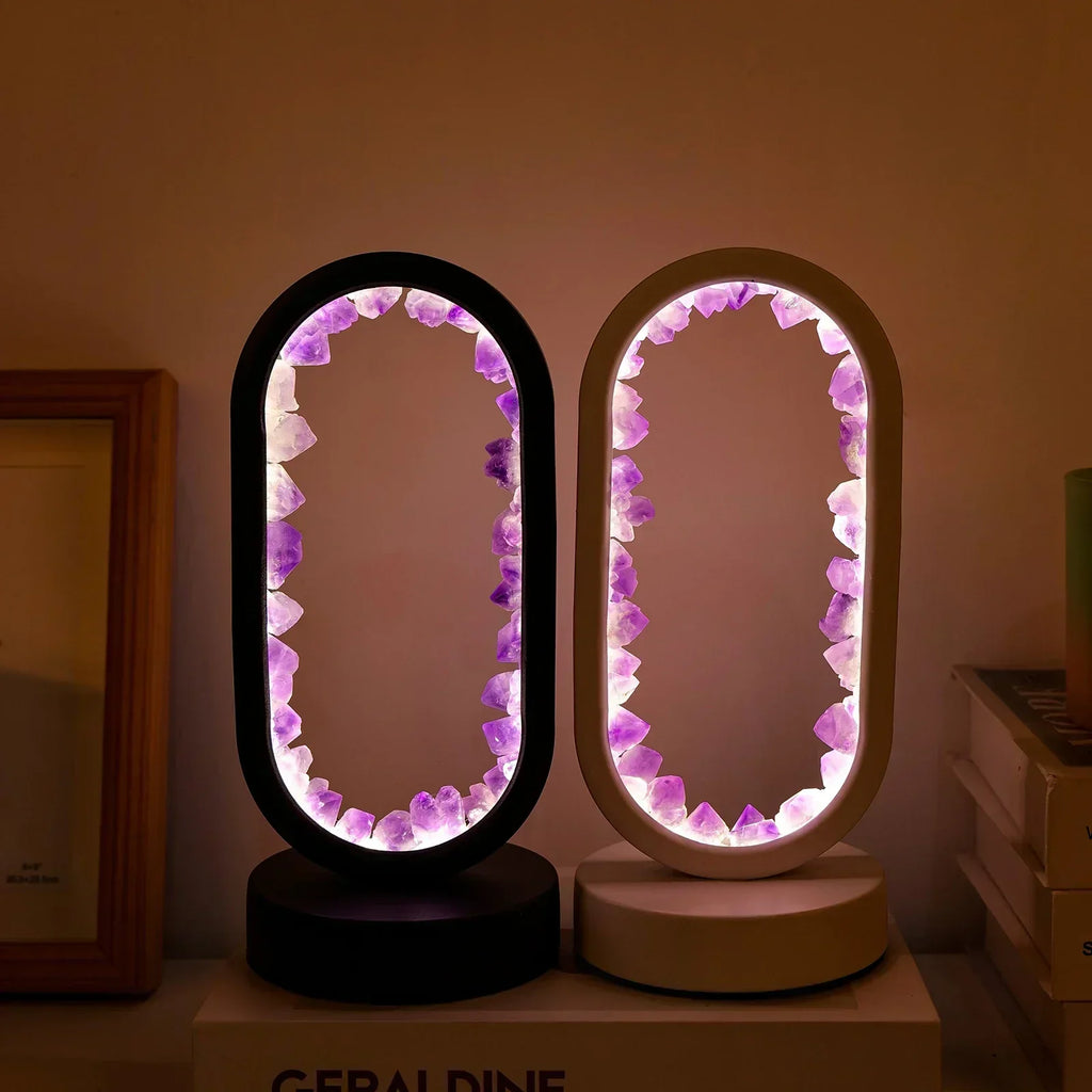 Amethystique – Elegant Natural Crystal Lighting