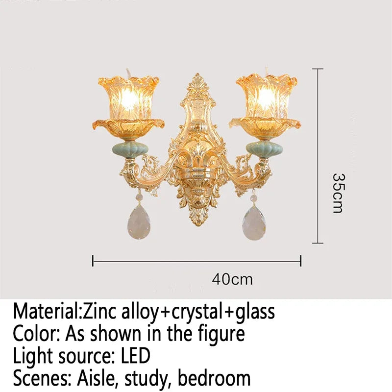 CrystalLuxe - Luxurious Crystal Wall Lamp for Modern Interiors