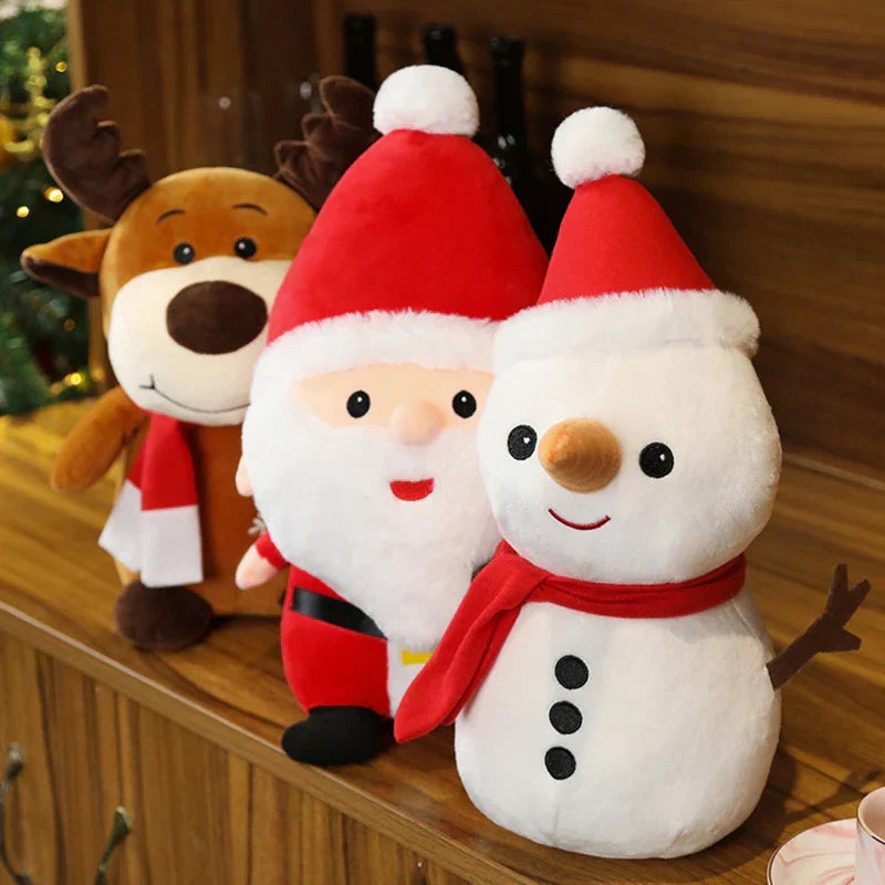 Cozy Christmas Plushies - Enchanting Animal Plush Toys for Christmas