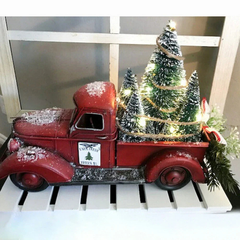 Retro Truck Christmas Ornament - Charming Vintage Christmas Decoration